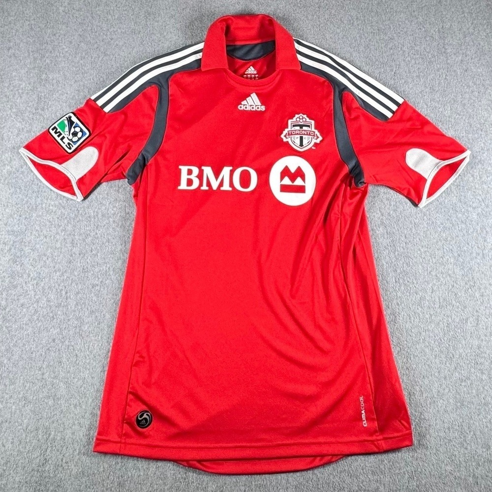 Toronto FC Adidas MLS Soccer Jersey Red Men M Collar